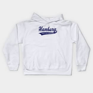 Hamburg – Home Of The Hamburgers (Hamburger / Navy) Kids Hoodie